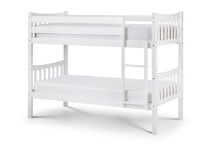 Julian Bowen Zodiac White Fixed Ladder Bunk Bed (6224957833390)
