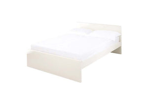 LPD Furniture Puro High Gloss Cream & Stone Wooden Bed Double King Size (6164264812718)