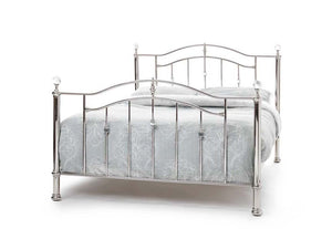 Serene Ashley Nickel Black Nickel Metal Bed 4FT 4FT6 Double 5FT 6FT Super King (7016872935598)