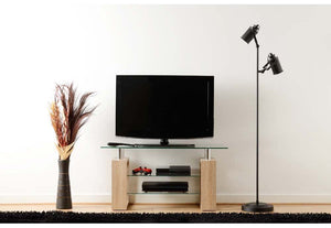 Seconique Milan Light Charcoal and Sonoma Oak Effect TV Unit (5769036300454)