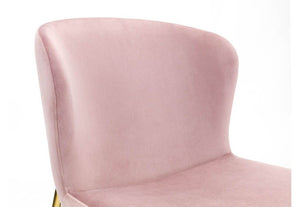 Julian Bowen Harper Dusky Pink, Grey & Blue Velvet Set of 6 Dining Chairs (7582868406446)