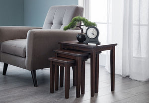 Julian Bowen Cleo Mahogany Nest of Tables (6933838168238)