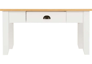 Seconique Ludlow White with Oak Lacquer Coffee Table (5747541639334)