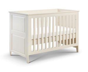 Julian Bowen Cameo Stone White Solid Pine Cot Bed (5801649799334)