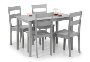 Julian Bowen Kobe Grey Compact Rectangular Dining Table (5801669951654)