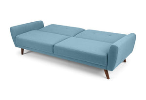 Julian Bowen Monza Mid-Grey Compact Retro Sofa bed (5801699213478)