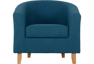 Seconique Tempo Dark Brown,Grey,Mustard,Petrol Blue, Red & Sand Fabric Tub Chair (5727871467686)