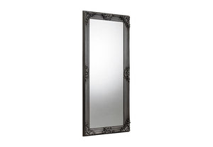 Julian Bowen Rococo Pewter Rectangular Lean-to Dress Mirror (5801681223846)