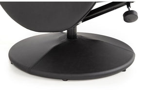 Julian Bowen Lugano Black Recliner and Stool (6570307322030)