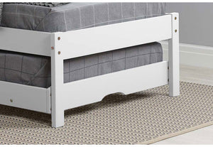 Birlea Buxton Pine & White Wooden Guest Bed w/ Comfort Care Mattress Single (5698005401766)
