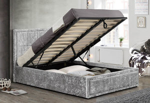 Birlea Hannover Upholstered Fabric Ottoman Bed Small Double, Double and King (5597527539878)