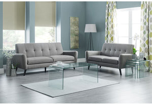Julian Bowen Amalfi Designer Bent Clear Safety Tempered Glass Coffee Table (5644565512358)