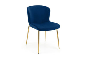 Julian Bowen Harper Dusky Pink, Grey & Blue Velvet Set of 6 Dining Chairs (7582868406446)