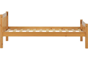 Seconique Carlow Solid Antique Pine Wooden Bed 3FT Single-90cm 4FT6 Double-135cm (5669317804198)