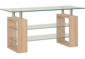 Seconique Milan Light Charcoal and Sonoma Oak Effect TV Unit (5769036300454)