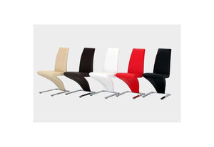 Heartlands Ankara Chrome & Black Brown Cream Red White Dining Chair (7485856809134)