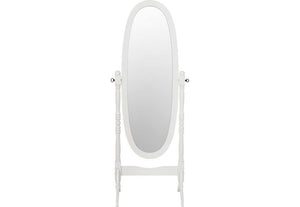 Seconique Contessa Antique Pine and White Cheval Mirror (5762153087142)