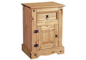Heartlands Corona 1 Drawer 1 Door Bedside Table/ Nightstand/ Bedside Cabinet (7484116566190)
