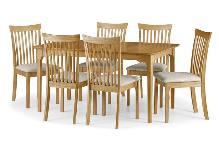 Julian Bowen Ibsen Oak Extending Dining Table