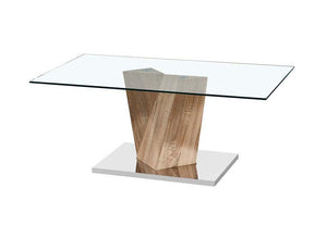 LPD Furniture Alpha Oak and Marble Effect Base Coffee Table (6257421320366)