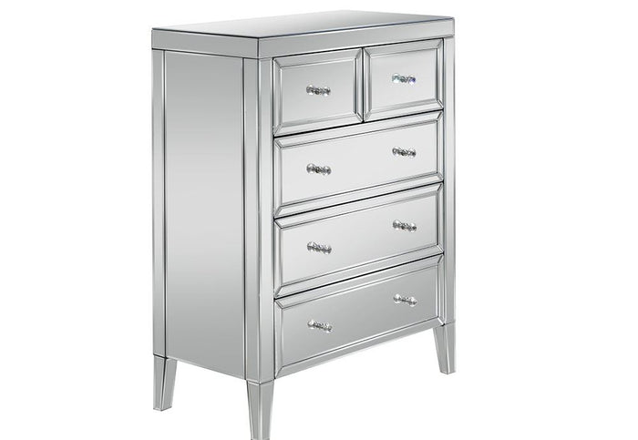 Birlea Valencia Mirrored 3 Over 2 Drawer, 3 Drawer, 5 Drawer and 6 Drawer Chest