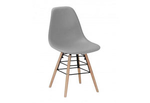 Heartlands Lilly Black Plastic (PP) & Solid Beech Legs Dining Chair (7485996236974)