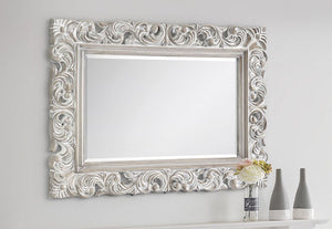 Julian Bowen Baroque Distressed Rectangular Wall Mirror (5801696067750)