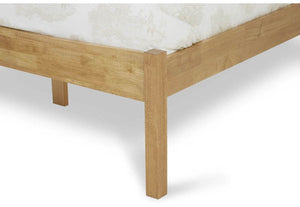 Serene Alice Honey Oak Opal White Hevea Wooden Bed 3FT 4FT Double 5FT 6FT (6677628780718)