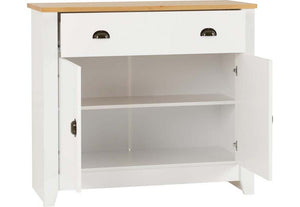 Seconique Ludlow White with Oak Lacquer Sideboard (5747605274790)
