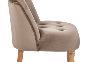 LPD Furniture Lydia Duck Egg Blue, Cappuccino & Silver Fabric Chair (6169632473262)