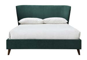 Birlea Rowan Green and Grey Upholstered Fabric Bed Small Double, Double, King (5597436280998)