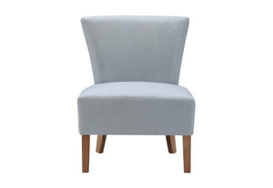 LPD Furniture Austen Duck Egg Blue, Floral and Sand Linen Fabric Accent Chair (6257472831662)