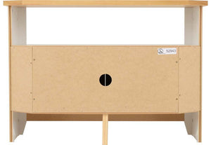 Seconique Ludlow White with Oak Lacquer TV Unit (5747770982566)