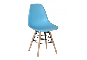 Heartlands Lilly Black Plastic (PP) & Solid Beech Legs Dining Chair (7485996236974)