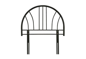 Serene Annabelle Silver White Gloss Black Metal Headboard 3FT Single (7567132721326)
