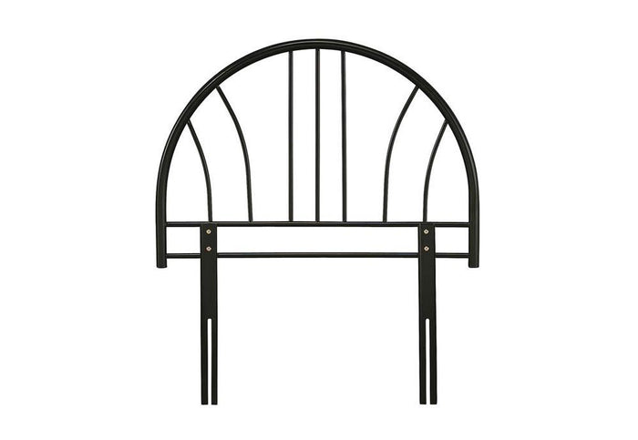 Serene Annabelle Silver White Gloss Black Metal Headboard 3FT Single