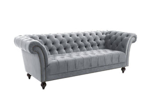 Birlea Chester 2 Seater 3 Seater Green,Grey and Midnight Blue Upholstered Sofa (5600596557990)