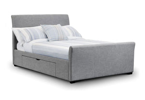 Julian Bowen Capri Fabric Upholstered Bed with 2 Underbed Drws Double 5FT King (6048933740718)