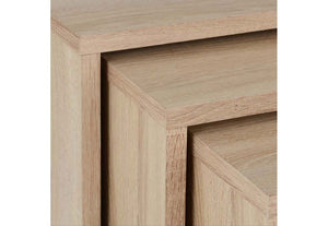 Seconique Cambourne Light Sonoma Solid Oak Nest Of Tables (5739371462822)