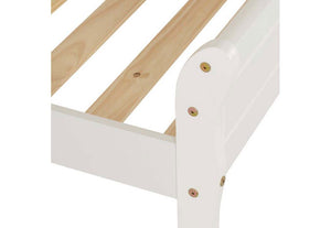 Seconique Georgia White Wooden Bed 3FT Single 4FT6 Double 5FT King Size (5674774659238)