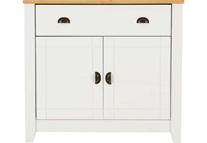 Seconique Ludlow White with Oak Lacquer Sideboard (5747605274790)