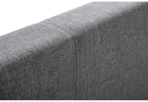 Julian Bowen Rialto Light Grey Fabric Upholstered Bed 3FT Single Double 5FT King (5644951453862)