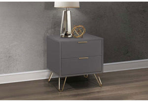 Birlea Arlo Bedside Table/Nightstand/Bedside Cabinet Chest 1 Drawer, 2 Drawer (5690543276198)