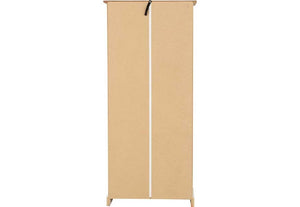 Seconique Corona White and Distressed Waxed Pine 2 Door Display Unit/Bookcase (5769200042150)