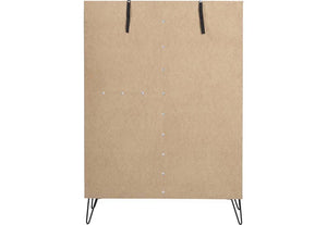 Seconique Bergen Oak Effect with White and Grey Tall Sideboard/Wine Rack (5732314677414)