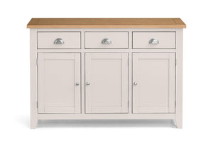 Julian Bowen Richmond Elephant Grey 3 Drawer 3 Door Sideboard (6542910193838)