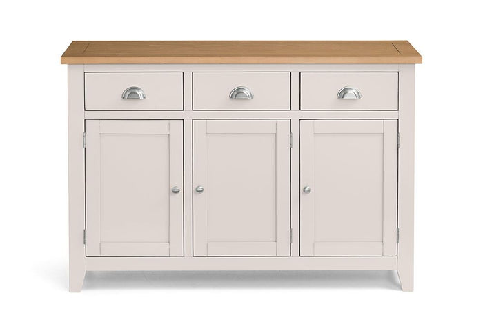 Julian Bowen Richmond Elephant Grey 3 Drawer 3 Door Sideboard