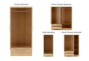 OSD Nevada Sonoma Oak Effect Wardrobe (7582014505134)