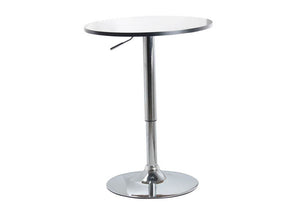 Heartlands Zen Natural & White Top with Chrome Base Bar Table (7484362031278)