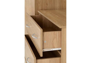 Seconique Bellingham Oak Veneer 3 Piece Bedroom Set (5734106759334)